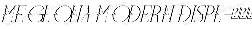 Meglona Modern Displ字体转换